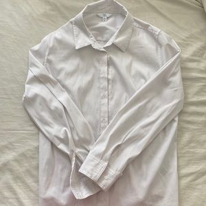 Womens White Button Down